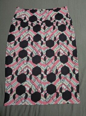 LulaRoe Women Skirt Cassie Disney Minnie Mouse Classic Straight Style Medium